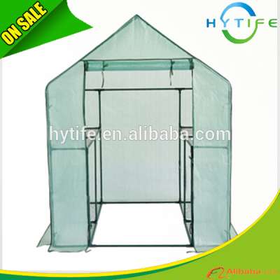 Double raw 2 layer PE mesh garden greenhouse for sale